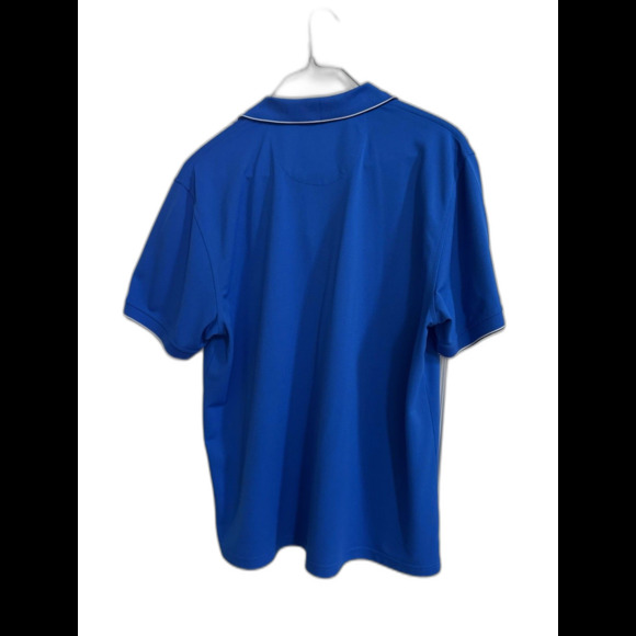 Mens Izod Golf Stretch Polo Size XL Navy Blue Performance Short Sleeve Athletic - Picture 5 of 9